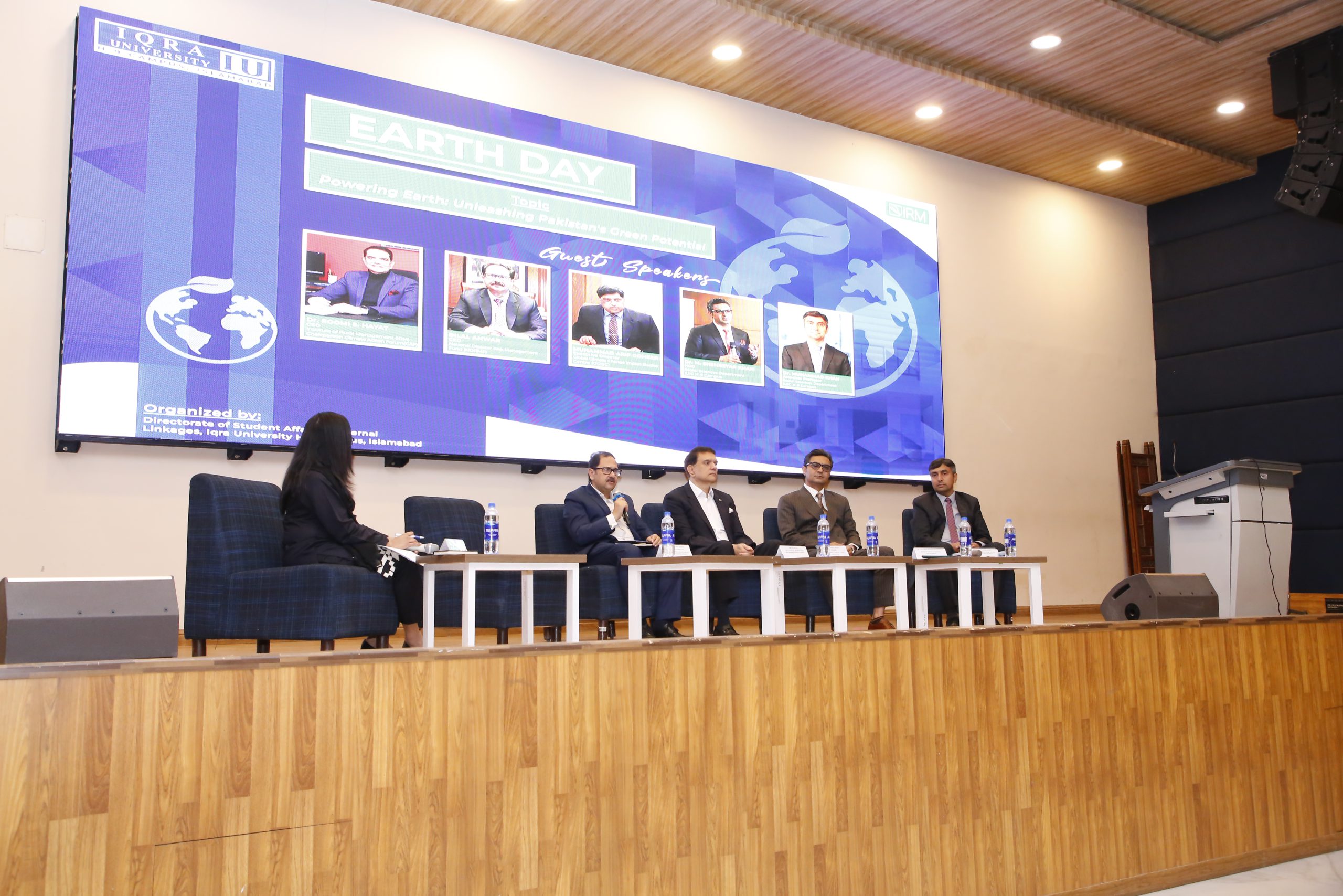 Earth day with IRM at Iqra University